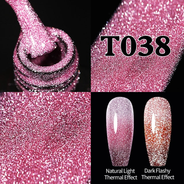 UR SUGAR 7.5ml Reflective Glitter Gel Nail Polish nail polish hozanas4life URT038  