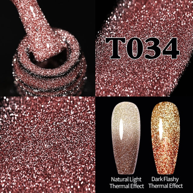 UR SUGAR 7.5ml Reflective Glitter Gel Nail Polish nail polish hozanas4life URT034  