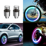 2PC Car Wheel Spoke Light Bicycle Motorcycle LED Light Glowing Tire Valve Tire Light  hozanas4life   