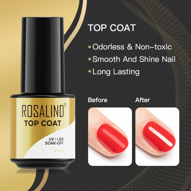 ROSALIND Gel Nail Polish Plastic Bottle 70Colors Gel Polish nail polish hozanas4life SLA-TOP  