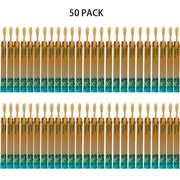 50 Pack Zero Waste Custom Bamboo Toothbrush Small Head Eco-Friendly  hozanas4life   