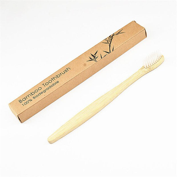 50 Pack Zero Waste Custom Bamboo Toothbrush Small Head Eco-Friendly  hozanas4life 50 PACK Transparent  