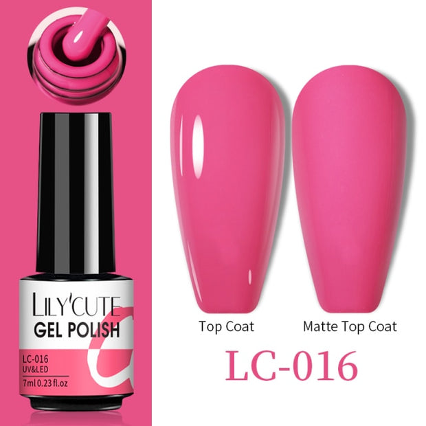 LILYCUTE Thermal Nail Gel Polish 3 Layers Temperature Shiny Color nail polish hozanas4life LC-016  
