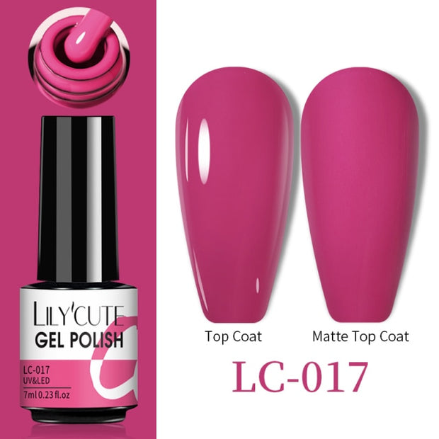 LILYCUTE Thermal Nail Gel Polish 3 Layers Temperature Shiny Color nail polish hozanas4life LC-017  
