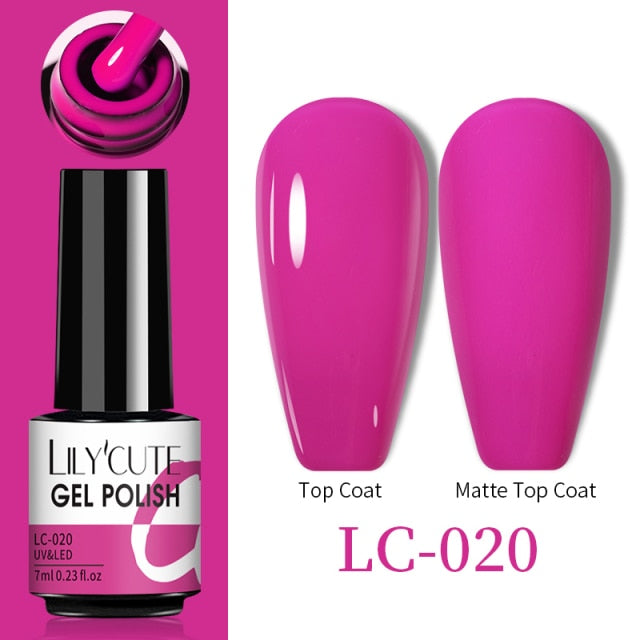 LILYCUTE Thermal Nail Gel Polish 3 Layers Temperature Shiny Color nail polish hozanas4life LC-020  