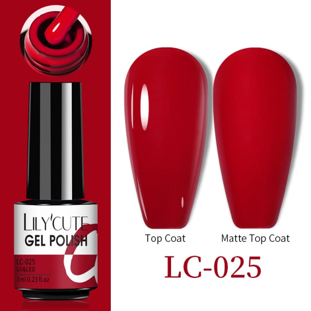 LILYCUTE Thermal Nail Gel Polish 3 Layers Temperature Shiny Color nail polish hozanas4life