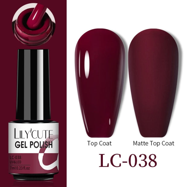 LILYCUTE Thermal Nail Gel Polish 3 Layers Temperature Shiny Color nail polish hozanas4life LC-038  