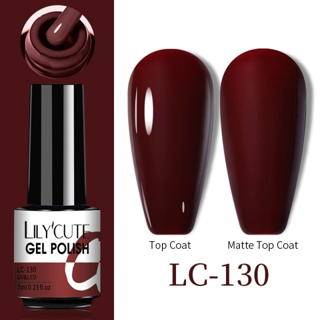 LILYCUTE Thermal Nail Gel Polish 3 Layers Temperature Shiny Color nail polish hozanas4life