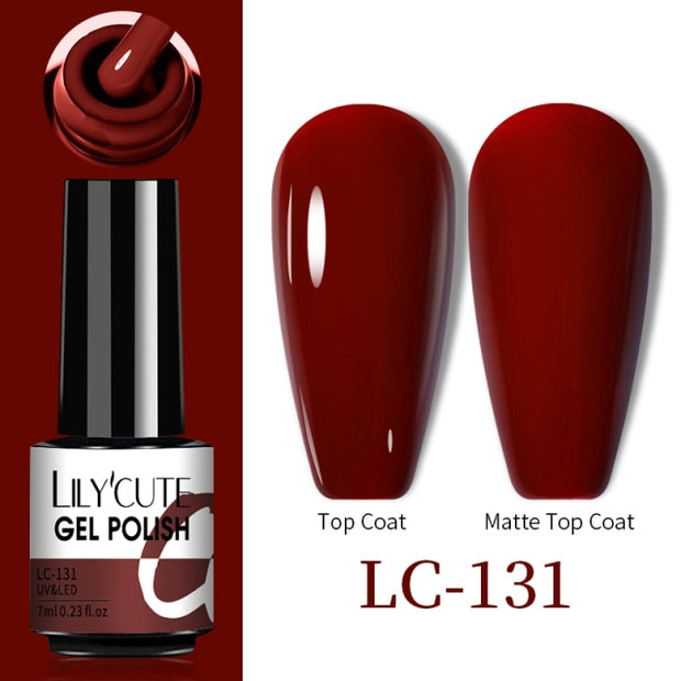 LILYCUTE Thermal Nail Gel Polish 3 Layers Temperature Shiny Color nail polish hozanas4life LC-131  