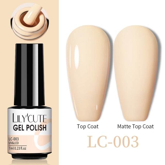 LILYCUTE Thermal Nail Gel Polish 3 Layers Temperature Shiny Color nail polish hozanas4life LC-003  