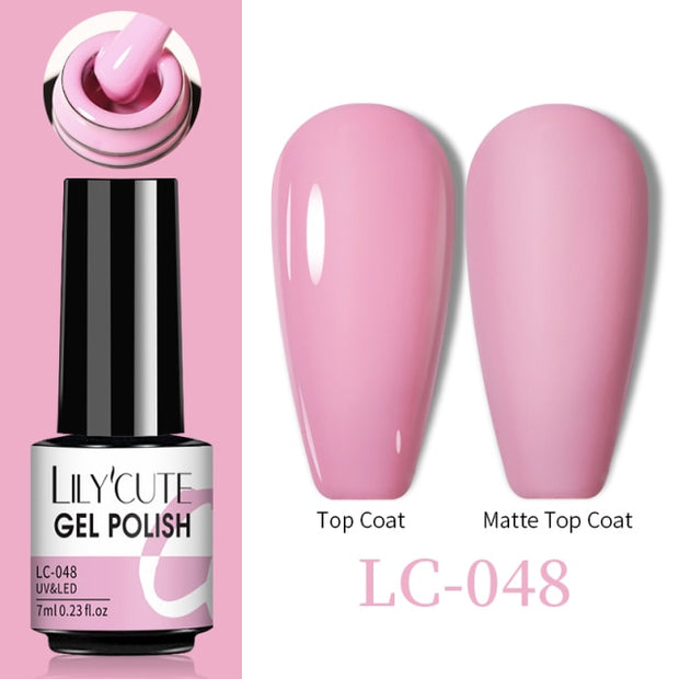LILYCUTE Thermal Nail Gel Polish 3 Layers Temperature Shiny Color nail polish hozanas4life LC-048  