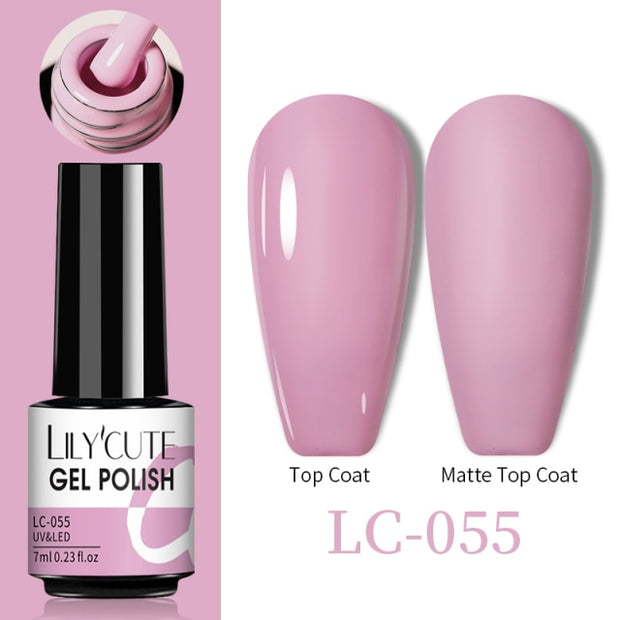 LILYCUTE Thermal Nail Gel Polish 3 Layers Temperature Shiny Color nail polish hozanas4life LC-055  