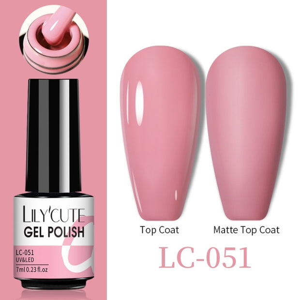 LILYCUTE Thermal Nail Gel Polish 3 Layers Temperature Shiny Color nail polish hozanas4life LC-051  