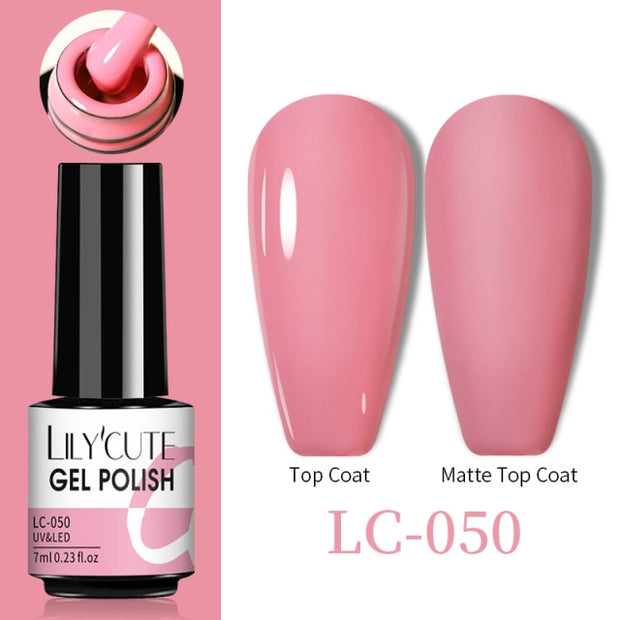 LILYCUTE Thermal Nail Gel Polish 3 Layers Temperature Shiny Color nail polish hozanas4life LC-050  