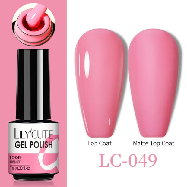 LILYCUTE Thermal Nail Gel Polish 3 Layers Temperature Shiny Color nail polish hozanas4life LC-049  