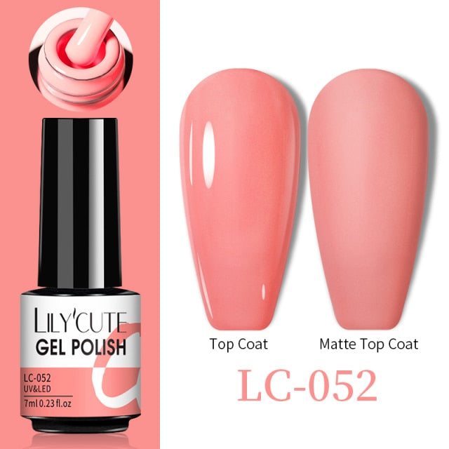 LILYCUTE Thermal Nail Gel Polish 3 Layers Temperature Shiny Color nail polish hozanas4life LC-052  