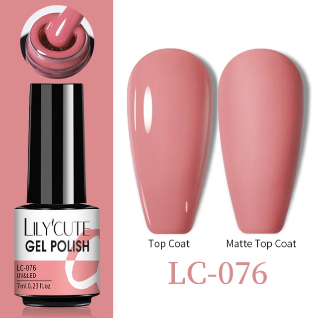 LILYCUTE Thermal Nail Gel Polish 3 Layers Temperature Shiny Color nail polish hozanas4life LC-076  