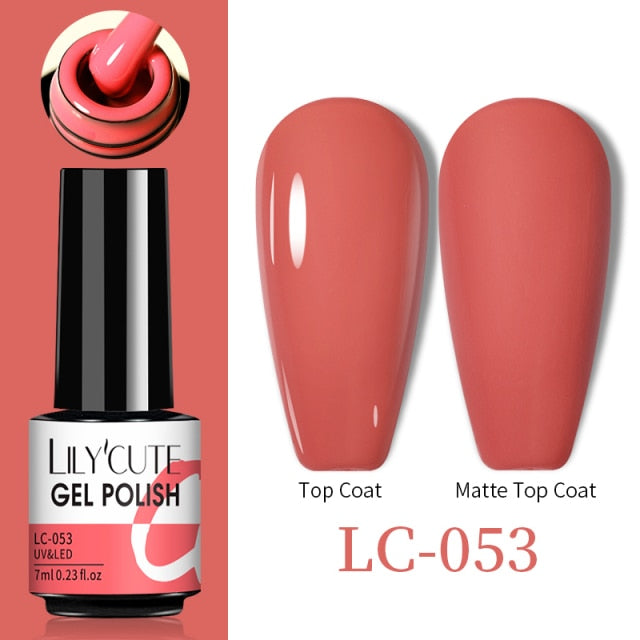 LILYCUTE Thermal Nail Gel Polish 3 Layers Temperature Shiny Color nail polish hozanas4life