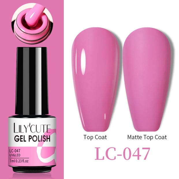 LILYCUTE Thermal Nail Gel Polish 3 Layers Temperature Shiny Color nail polish hozanas4life LC-047  