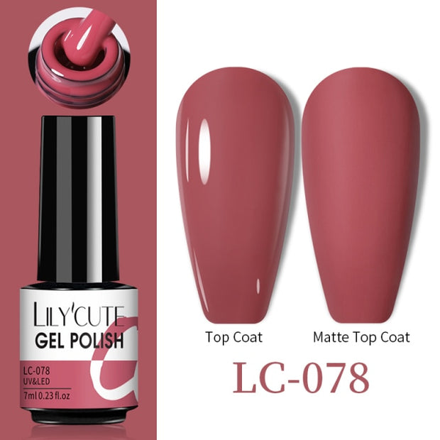 LILYCUTE Thermal Nail Gel Polish 3 Layers Temperature Shiny Color nail polish hozanas4life LC-078  