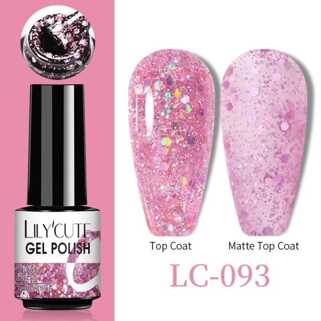 LILYCUTE Thermal Nail Gel Polish 3 Layers Temperature Shiny Color nail polish hozanas4life LC-093  