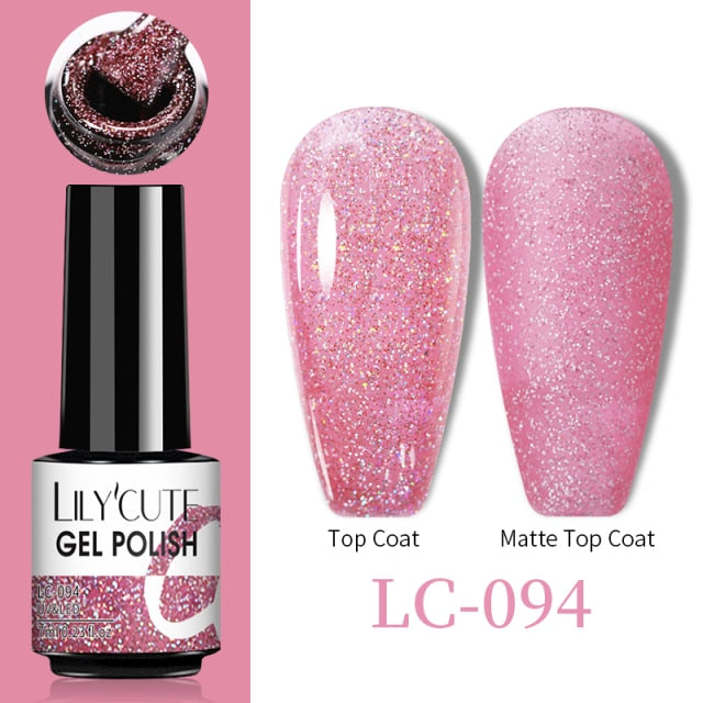 LILYCUTE Thermal Nail Gel Polish 3 Layers Temperature Shiny Color nail polish hozanas4life LC-094  