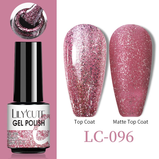 LILYCUTE Thermal Nail Gel Polish 3 Layers Temperature Shiny Color nail polish hozanas4life LC-096  