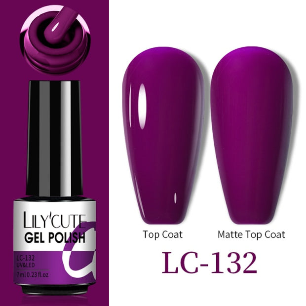 LILYCUTE Thermal Nail Gel Polish 3 Layers Temperature Shiny Color nail polish hozanas4life LC-132  