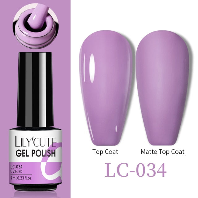 LILYCUTE Thermal Nail Gel Polish 3 Layers Temperature Shiny Color nail polish hozanas4life LC-034  