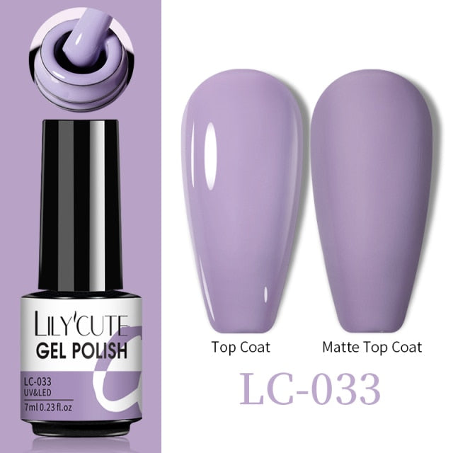 LILYCUTE Thermal Nail Gel Polish 3 Layers Temperature Shiny Color nail polish hozanas4life LC-033  