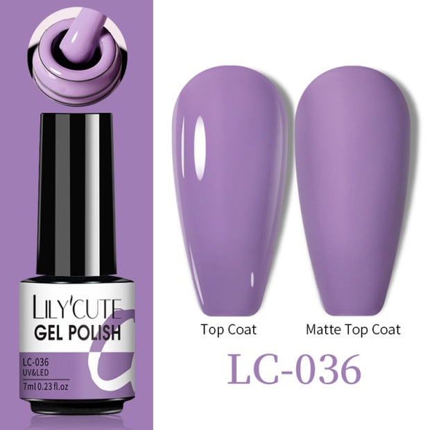 LILYCUTE Thermal Nail Gel Polish 3 Layers Temperature Shiny Color nail polish hozanas4life LC-036  