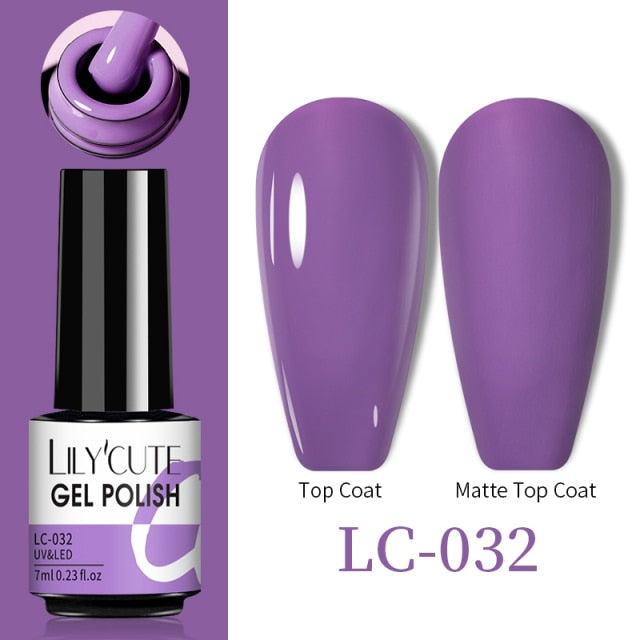 LILYCUTE Thermal Nail Gel Polish 3 Layers Temperature Shiny Color nail polish hozanas4life LC-032  