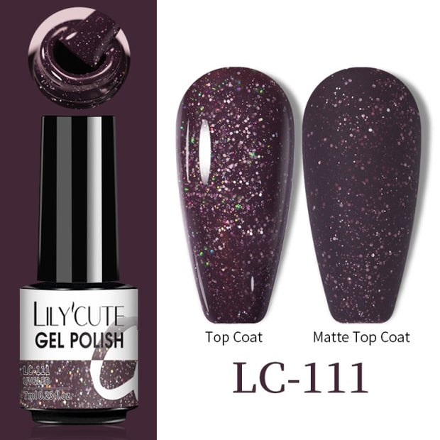 LILYCUTE Thermal Nail Gel Polish 3 Layers Temperature Shiny Color nail polish hozanas4life LC-111  