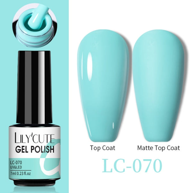 LILYCUTE Thermal Nail Gel Polish 3 Layers Temperature Shiny Color nail polish hozanas4life LC-070  