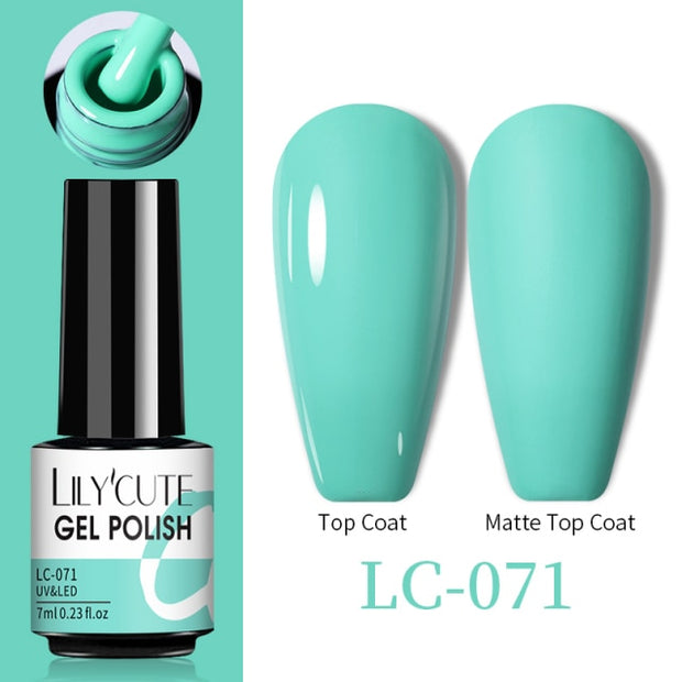 LILYCUTE Thermal Nail Gel Polish 3 Layers Temperature Shiny Color nail polish hozanas4life LC-071  