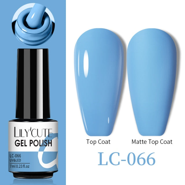 LILYCUTE Thermal Nail Gel Polish 3 Layers Temperature Shiny Color nail polish hozanas4life LC-066  