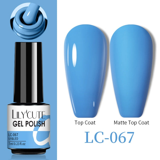 LILYCUTE Thermal Nail Gel Polish 3 Layers Temperature Shiny Color nail polish hozanas4life LC-067  