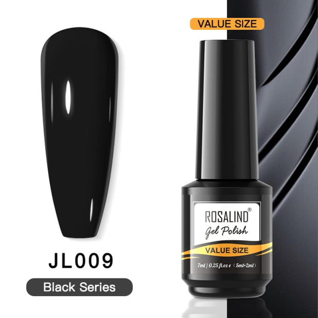 ROSALIND Gel Nail Polish Plastic Bottle 70Colors Gel Polish nail polish hozanas4life RAI-JL009  