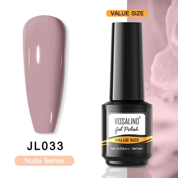 ROSALIND Gel Nail Polish Plastic Bottle 70Colors Gel Polish nail polish hozanas4life RAI-JL033  