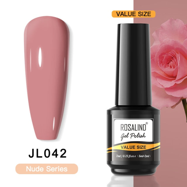 ROSALIND Gel Nail Polish Plastic Bottle 70Colors Gel Polish nail polish hozanas4life RAI-JL042  