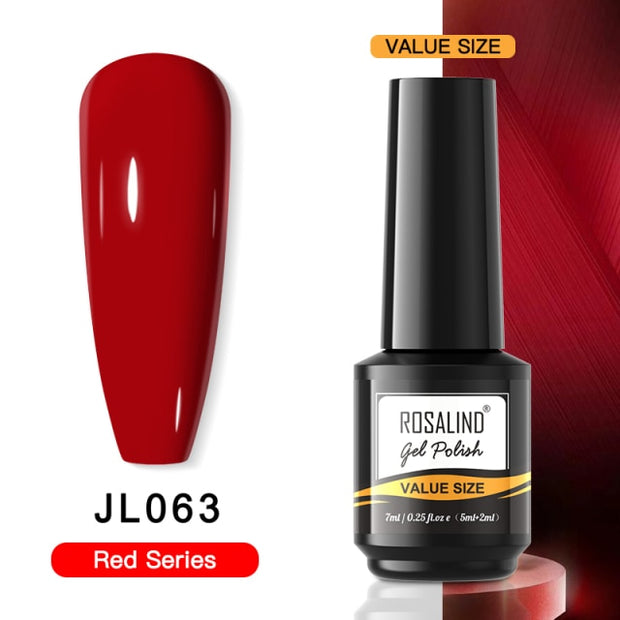 ROSALIND Gel Nail Polish Plastic Bottle 70Colors Gel Polish nail polish hozanas4life RAI-JL063  