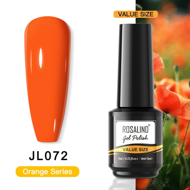 ROSALIND Gel Nail Polish Plastic Bottle 70Colors Gel Polish nail polish hozanas4life RAI-JL072  