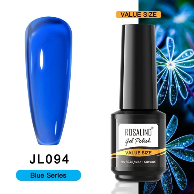 ROSALIND Gel Nail Polish Plastic Bottle 70Colors Gel Polish nail polish hozanas4life RAI-JL094  