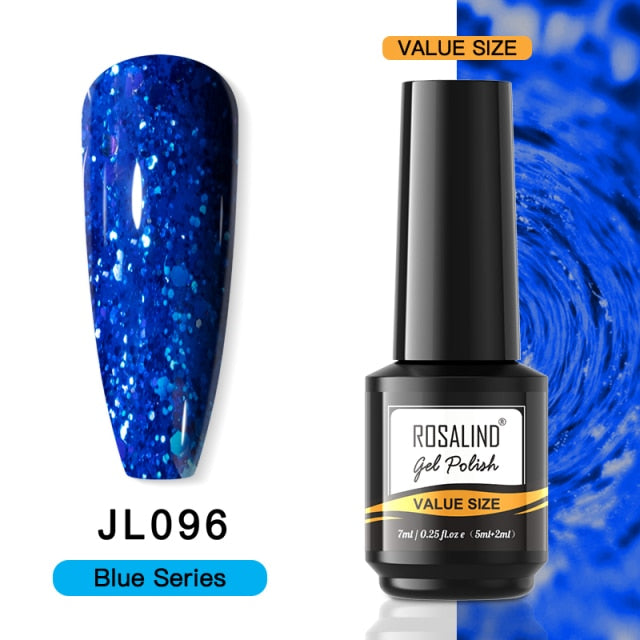 ROSALIND Gel Nail Polish Plastic Bottle 70Colors Gel Polish nail polish hozanas4life RAI-JL096  