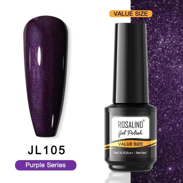 ROSALIND Gel Nail Polish Plastic Bottle 70Colors Gel Polish nail polish hozanas4life RAI-JL105  