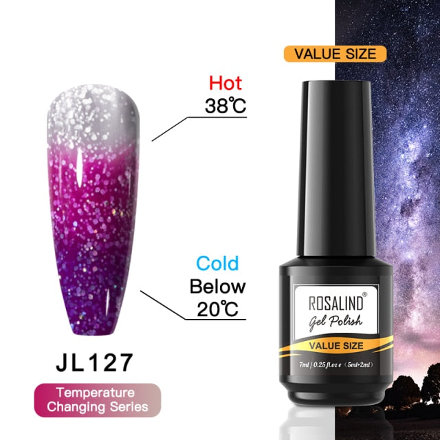 ROSALIND Gel Nail Polish Plastic Bottle 70Colors Gel Polish nail polish hozanas4life RAI-JL127  