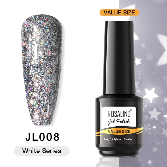 ROSALIND Gel Nail Polish Plastic Bottle 70Colors Gel Polish nail polish hozanas4life RAI-JL008  