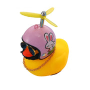 Car Cute Duck with Helmet Broken Wind Small Yellow Duck Bike Motorcycle Car Cute Duck with Helmet hozanas4life Y bunny  