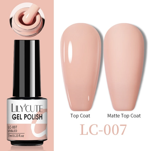 LILYCUTE Thermal Nail Gel Polish 3 Layers Temperature Shiny Color nail polish hozanas4life   