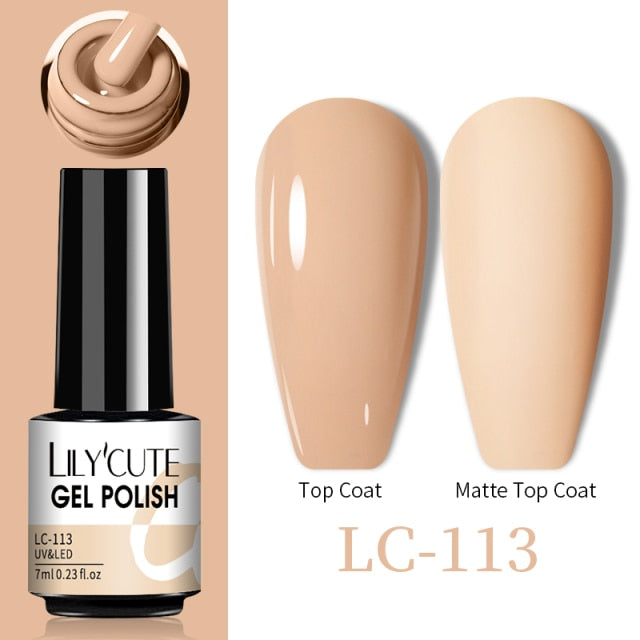 LILYCUTE Thermal Nail Gel Polish 3 Layers Temperature Shiny Color nail polish hozanas4life   